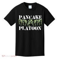 Pancake Platoon Funny Offensive Lineman Football OLine Kids T-Shirt thumb 0