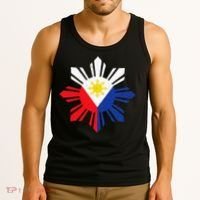 Proud Pinoy Filipino Pride Philippines Flag Tank Top thumb 3