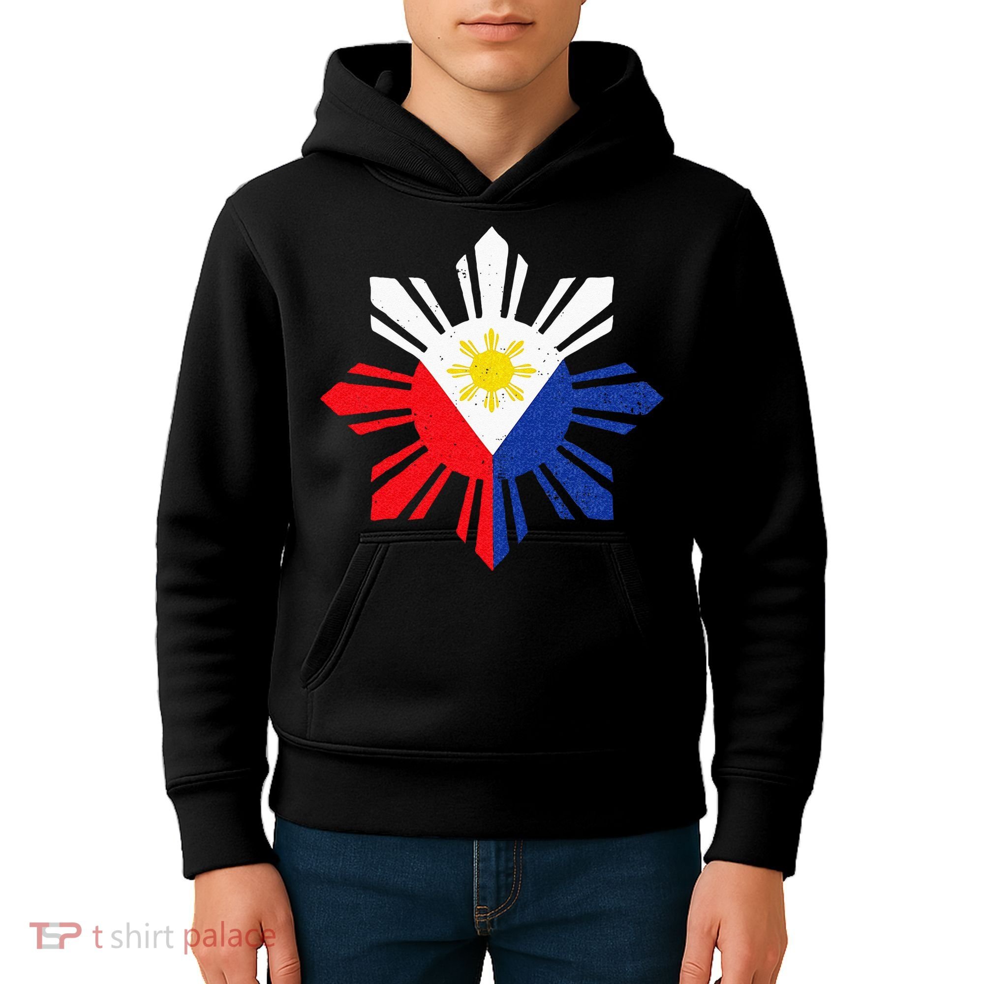 Proud Pinoy Filipino Pride Philippines Flag Kids Hoodie