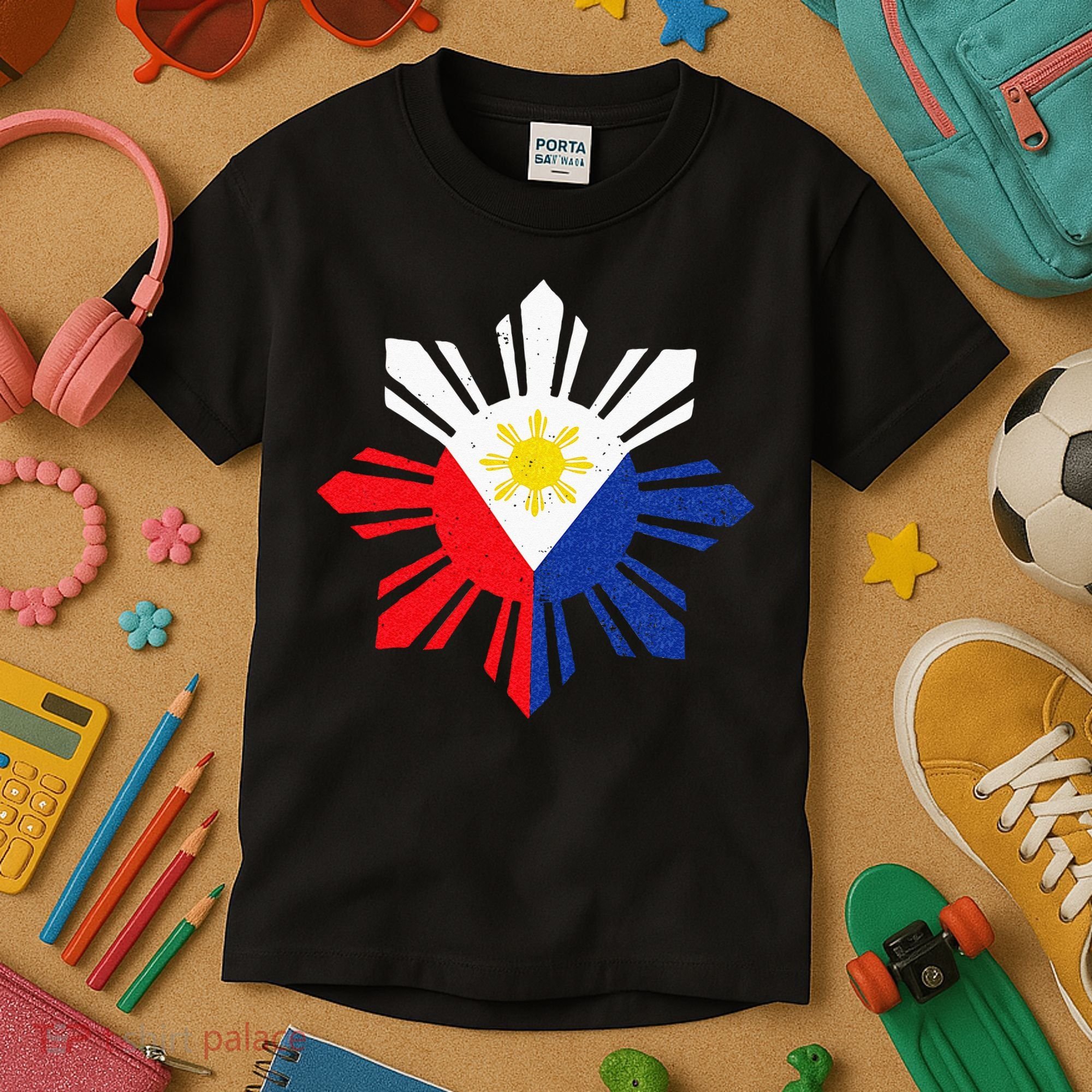 Proud Pinoy Filipino Pride Philippines Flag Kids T-Shirt