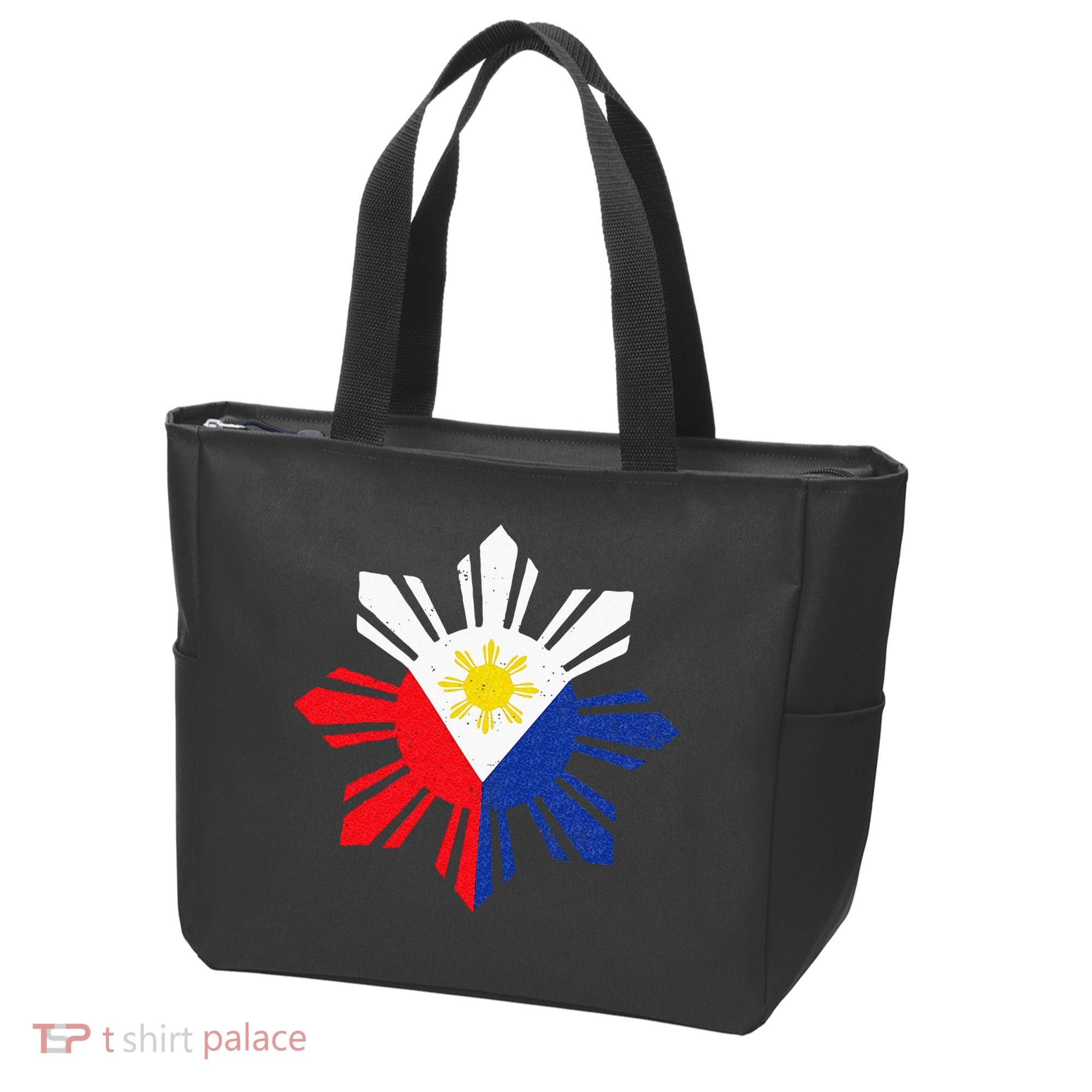 Proud Pinoy Filipino Pride Philippines Flag Tote Bag