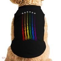 Plane Pride Flag Rainbow LGBT LGBTQ Pride Month Pride Ally Doggie Tank thumb 0