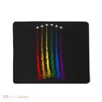 Plane Pride Flag Rainbow LGBT LGBTQ Pride Month Pride Ally Mousepad thumb 0