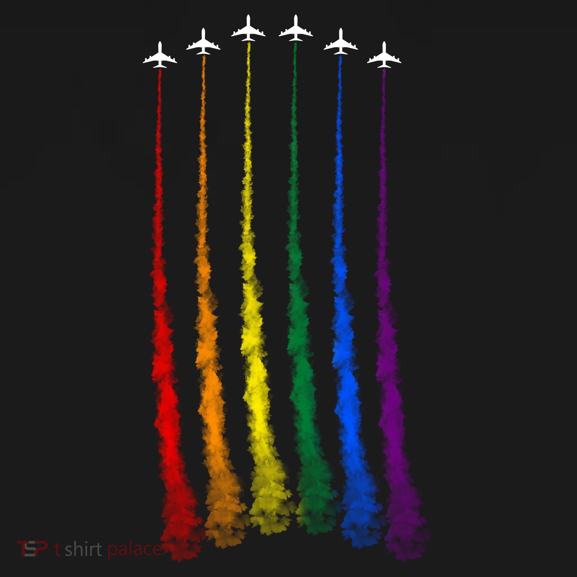 Plane Pride Flag Rainbow LGBT LGBTQ Pride Month Pride Ally Mousepad