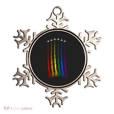 Plane Pride Flag Rainbow LGBT LGBTQ Pride Month Pride Ally Ornament