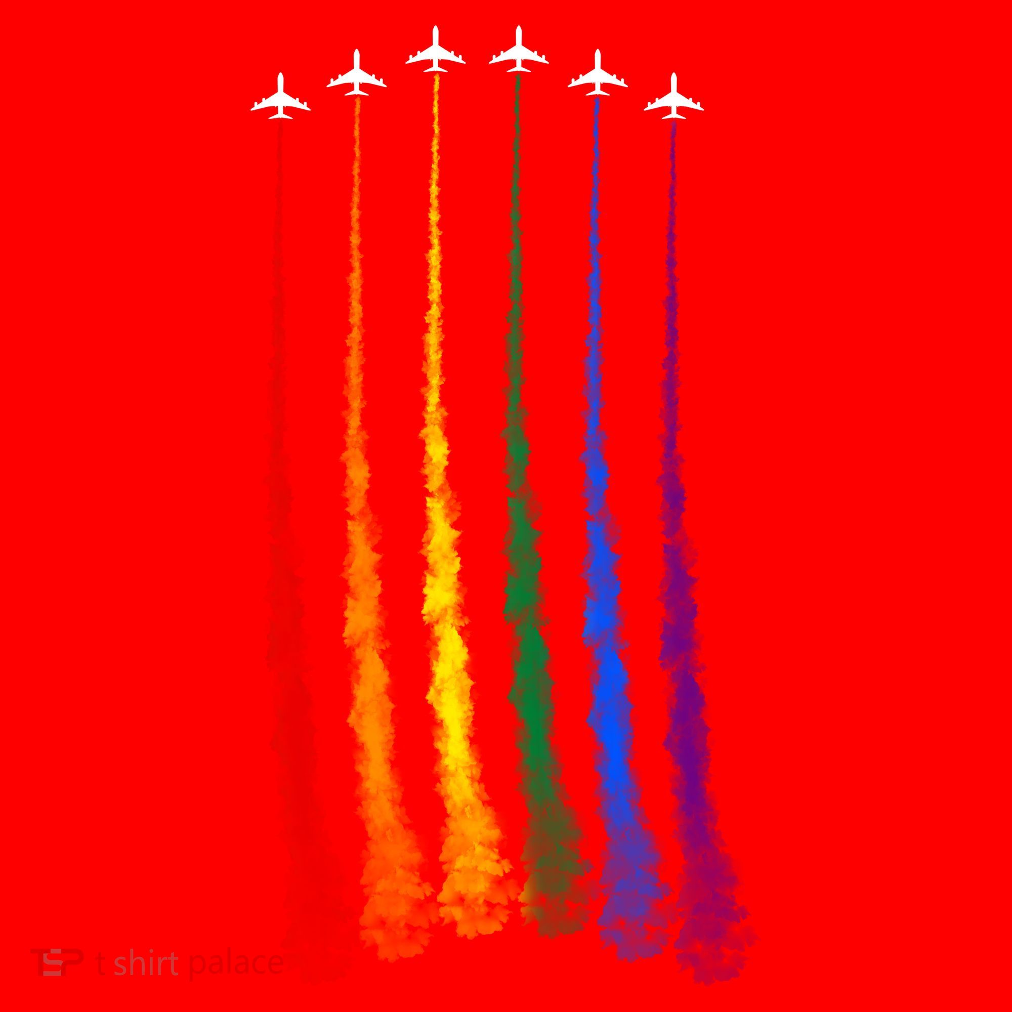 Plane Pride Flag Rainbow LGBT LGBTQ Pride Month Pride Ally Santa Hat