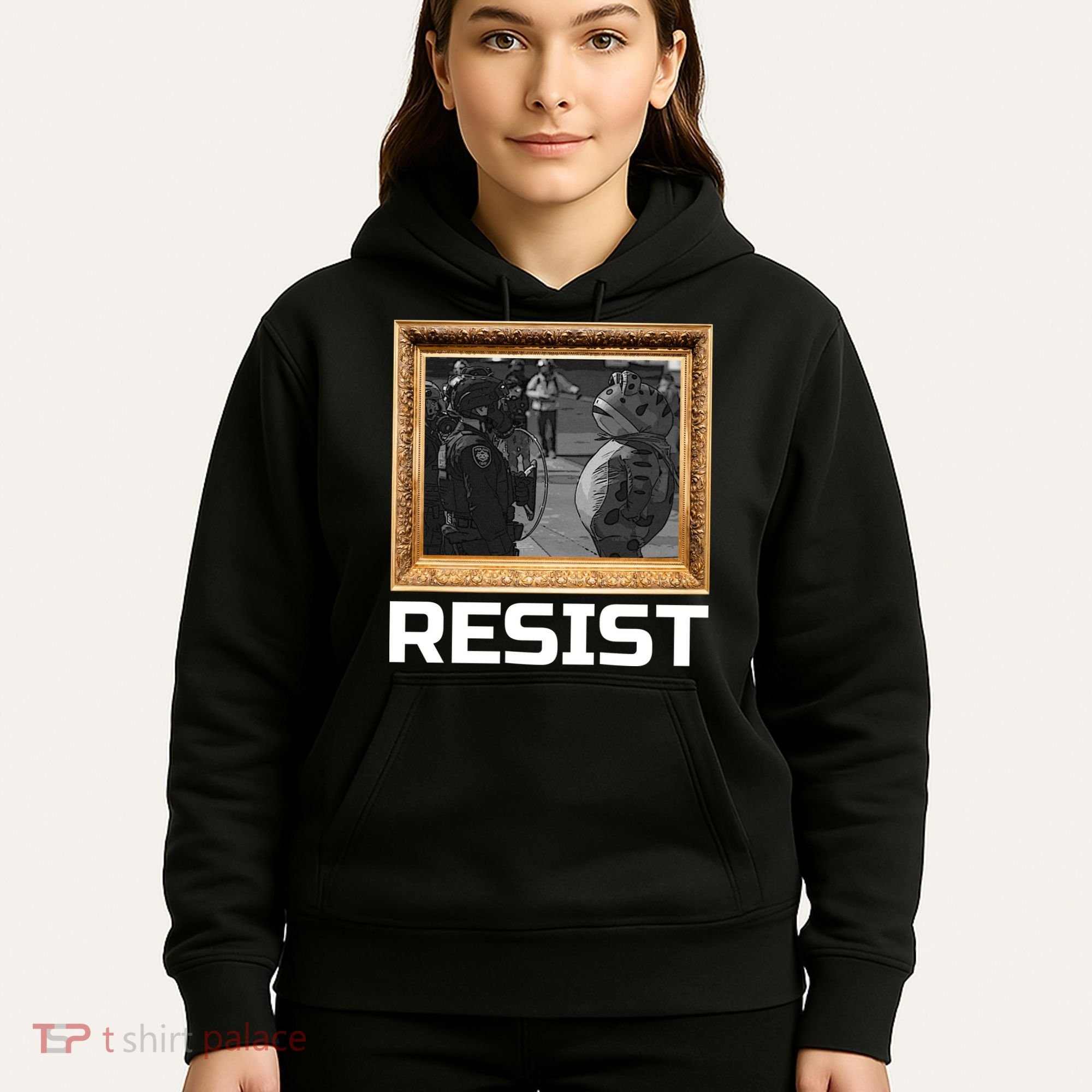 Portland Protest Frog Resist Hoodie