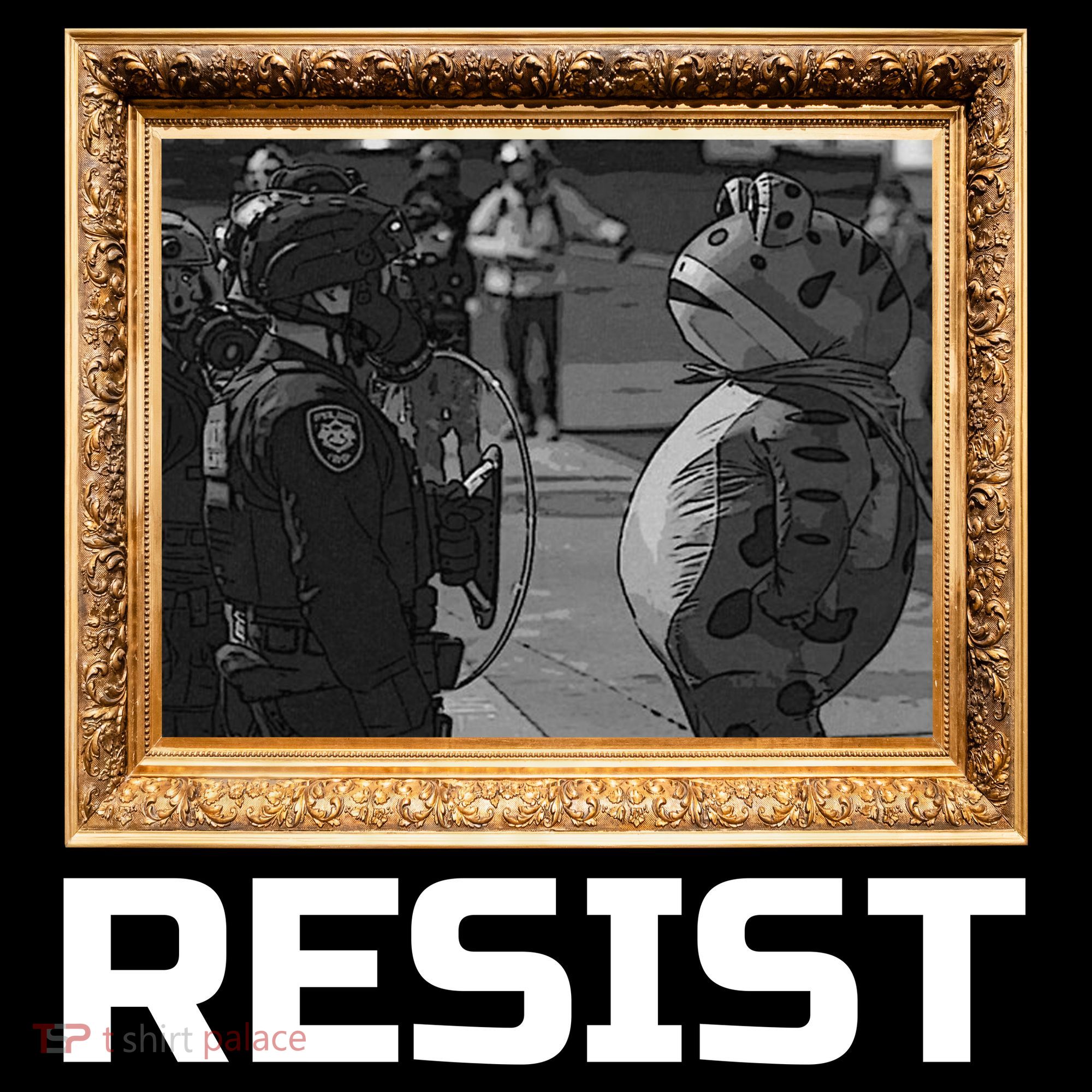Portland Protest Frog Resist Hoodie