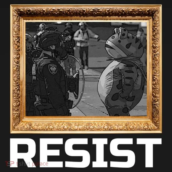 Portland Protest Frog Resist Bucket Hat