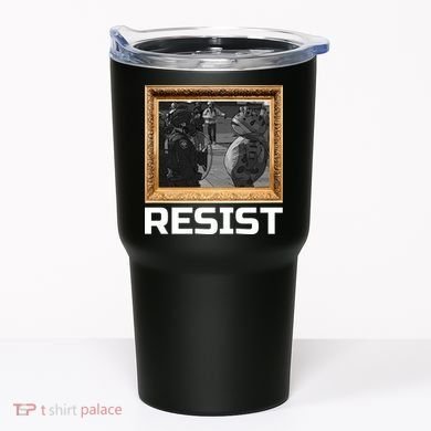 Portland Protest Frog Resist Tumbler