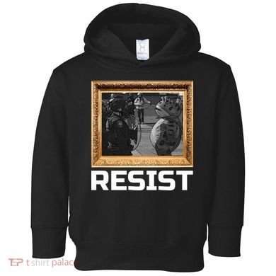 Portland Protest Frog Resist Toddler Hoodie