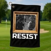Portland Protest Frog Resist Golf Towel thumb 1