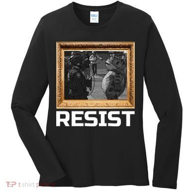 Portland Protest Frog Resist Women's Long Sleeve Shirt