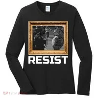 Portland Protest Frog Resist Women's Long Sleeve Shirt thumb 0