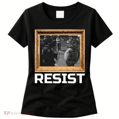 Portland Protest Frog Resist Women's T-Shirt