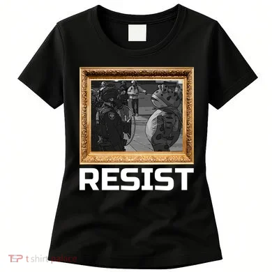 Portland Protest Frog Resist Women's T-Shirt