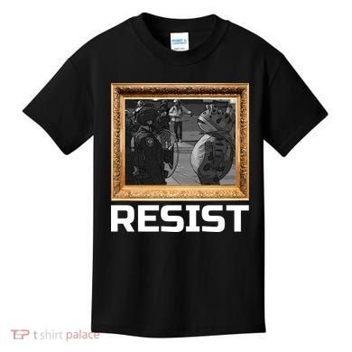 Portland Protest Frog Resist Kids T-Shirt