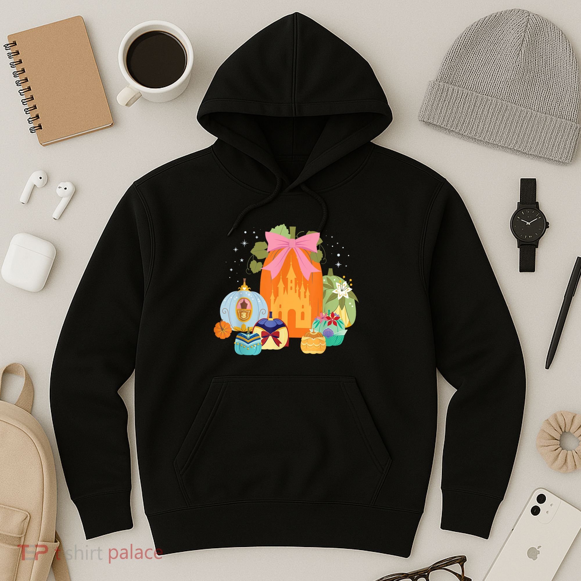 Princess Pumpkins Fall Princesses And Pumpkin Castle Hoodie