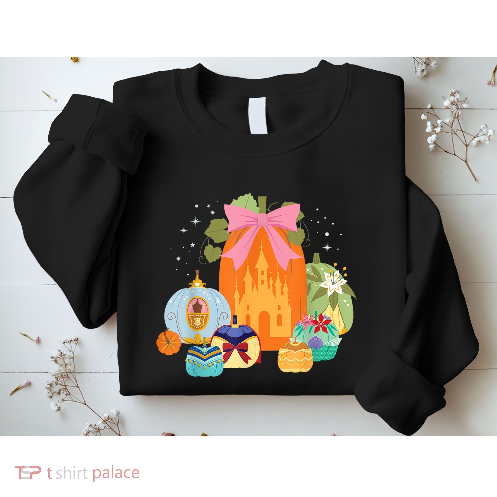 Princess Pumpkins Fall Princesses And Pumpkin Castle Sweatshirt