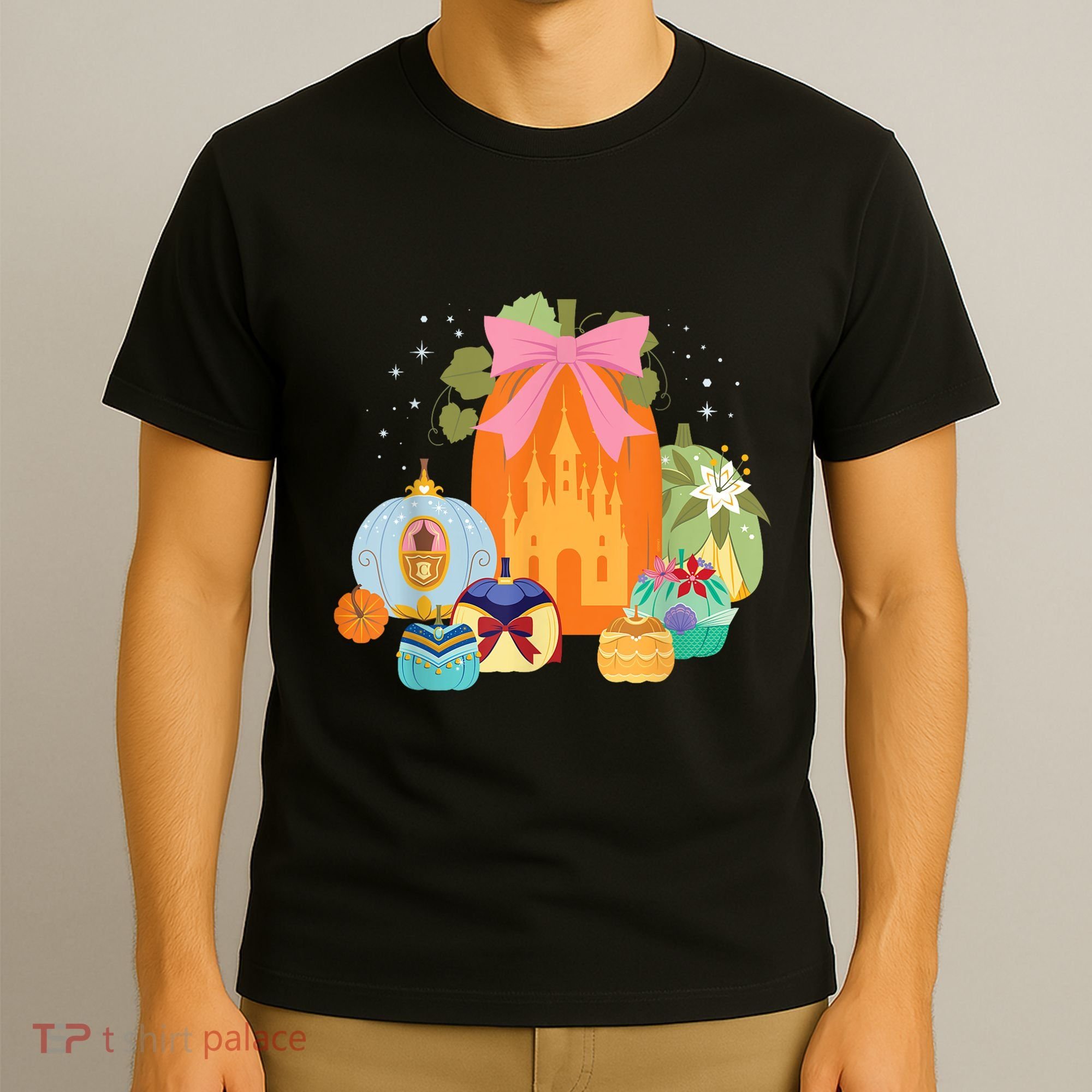 Princess Pumpkins Fall Princesses And Pumpkin Castle T-Shirt