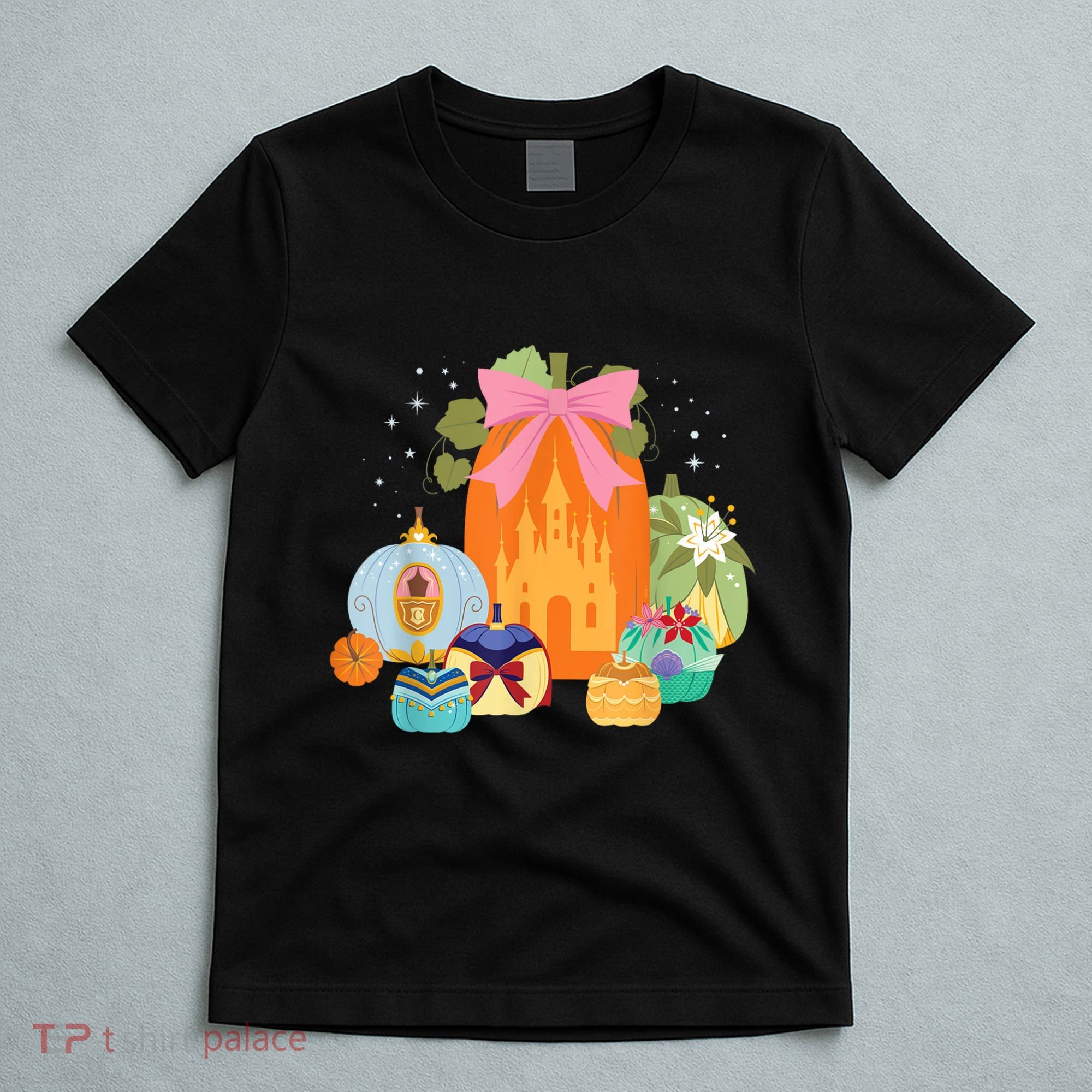 Princess Pumpkins Fall Princesses And Pumpkin Castle T-Shirt