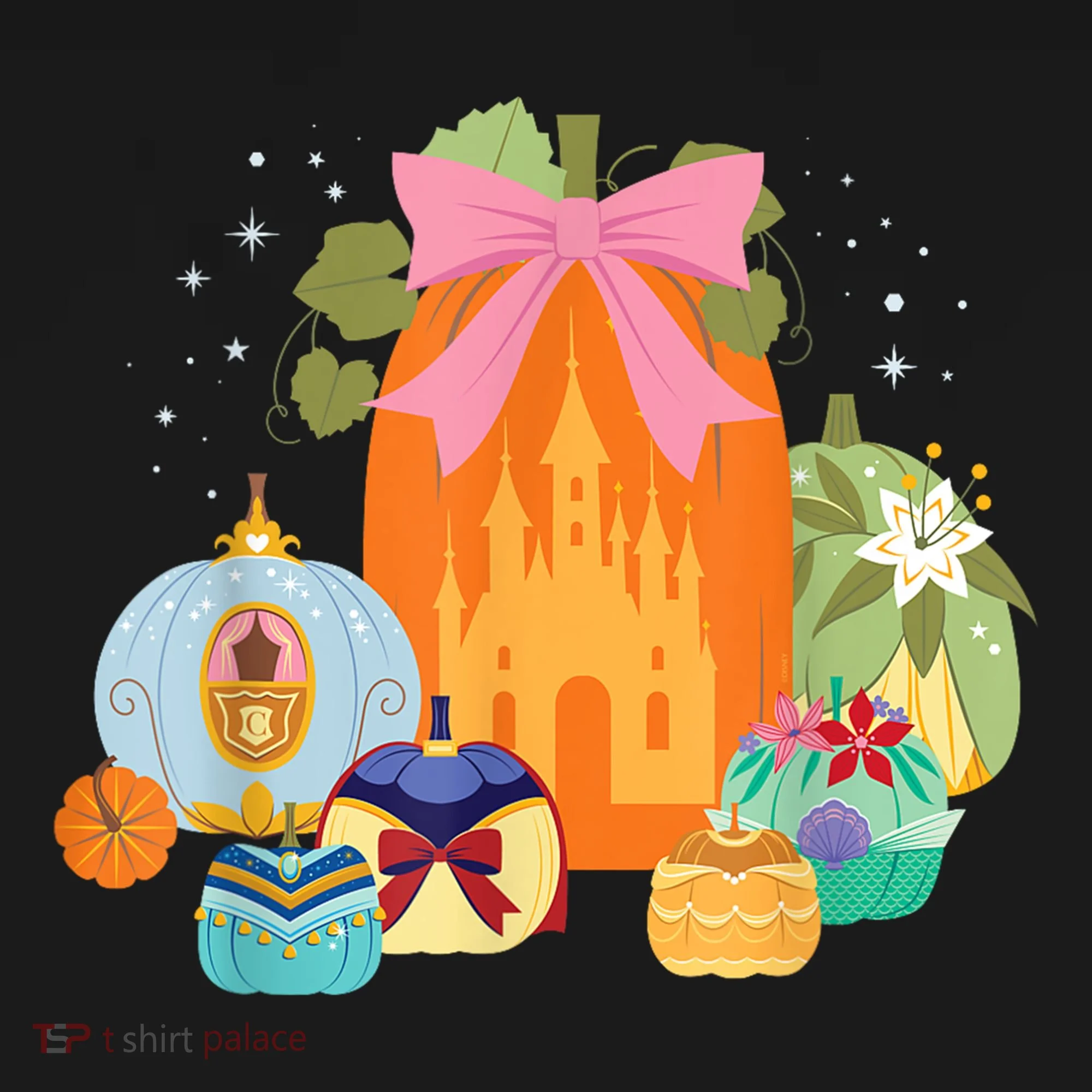 Princess Pumpkins Fall Princesses And Pumpkin Castle Ornament