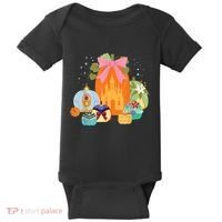 Princess Pumpkins Fall Princesses And Pumpkin Castle Baby Bodysuit thumb 0