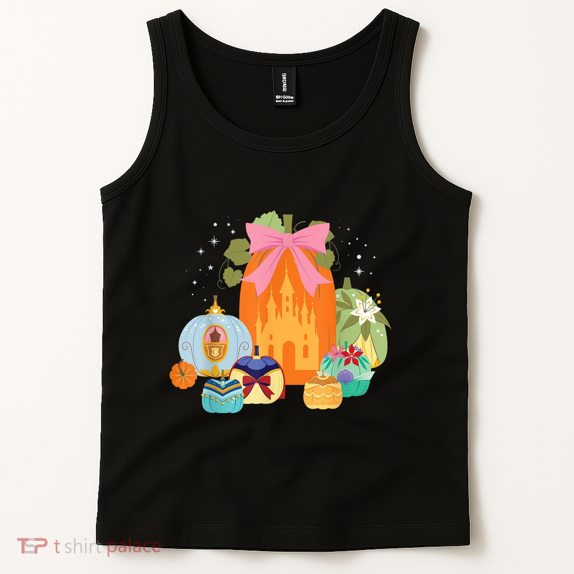 Princess Pumpkins Fall Princesses And Pumpkin Castle Tank Top