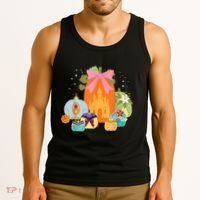 Princess Pumpkins Fall Princesses And Pumpkin Castle Tank Top thumb 3