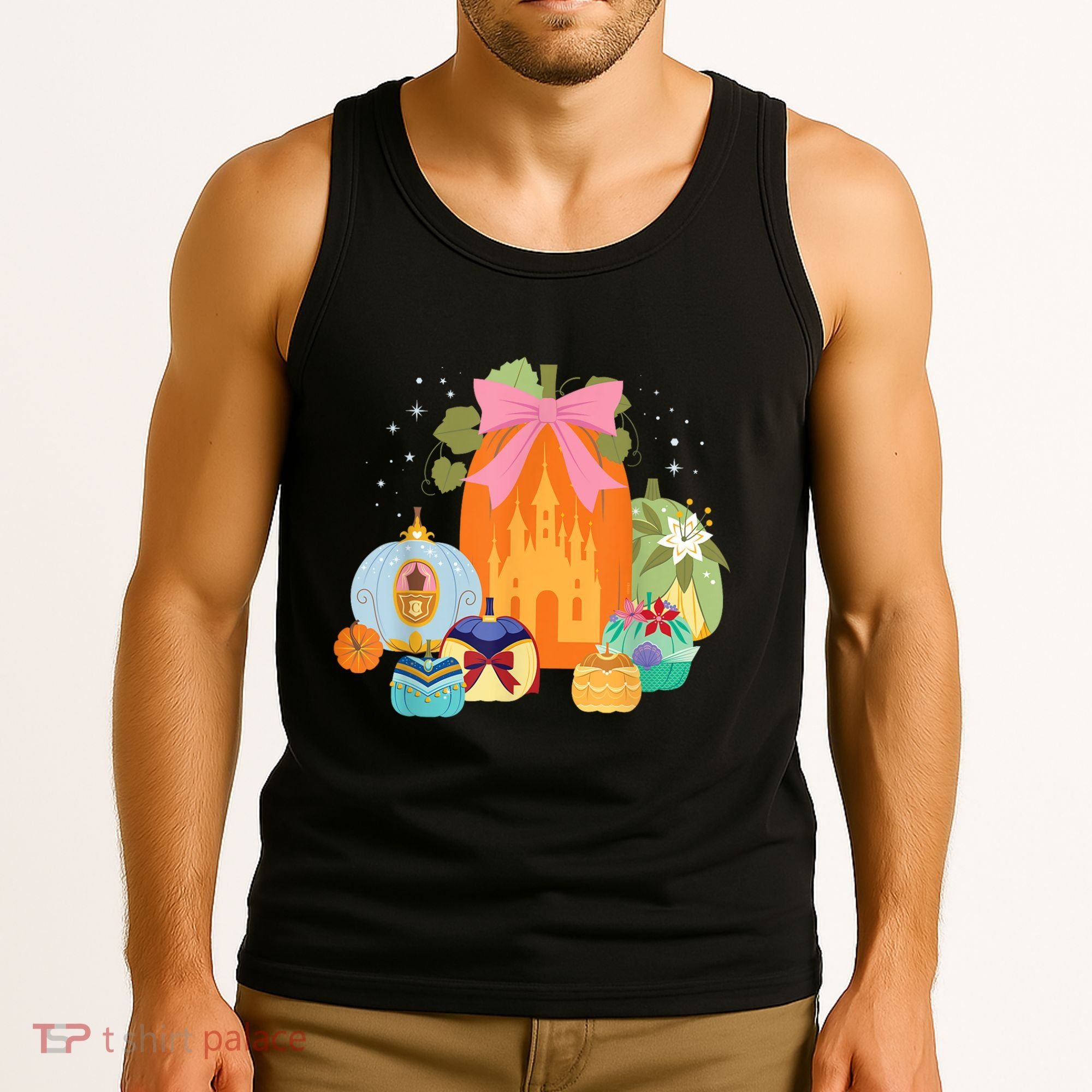Princess Pumpkins Fall Princesses And Pumpkin Castle Tank Top