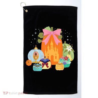 Princess Pumpkins Fall Princesses And Pumpkin Castle Golf Towel