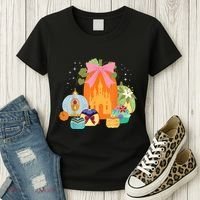 Princess Pumpkins Fall Princesses And Pumpkin Castle Women's T-Shirt thumb 3