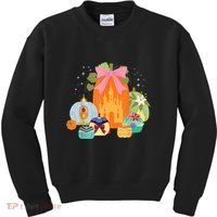 Princess Pumpkins Fall Princesses And Pumpkin Castle Kids Sweatshirt thumb 0