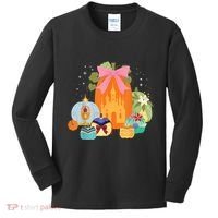 Princess Pumpkins Fall Princesses And Pumpkin Castle Kids Long Sleeve Shirt thumb 0