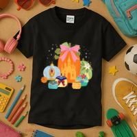 Princess Pumpkins Fall Princesses And Pumpkin Castle Kids T-Shirt thumb 3