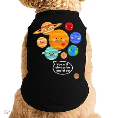 Pluto Planegift Funny Cartoon Planets Never Forget Pluto Gift Doggie Tank