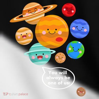 Pluto Planegift Funny Cartoon Planets Never Forget Pluto Gift Toddler Fine Jersey T-Shirt