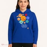 Pluto Planegift Funny Cartoon Planets Never Forget Pluto Gift Hoodie thumb 5