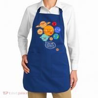 Pluto Planegift Funny Cartoon Planets Never Forget Pluto Gift Apron thumb 2