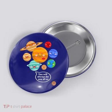 Pluto Planegift Funny Cartoon Planets Never Forget Pluto Gift Button