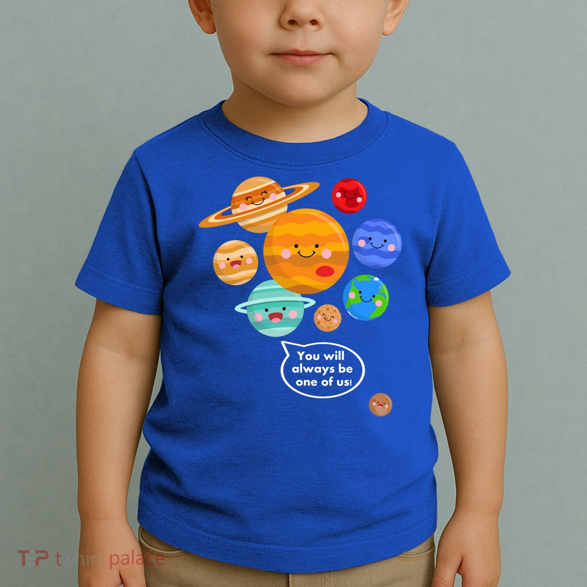 Pluto Planegift Funny Cartoon Planets Never Forget Pluto Gift Toddler T-Shirt