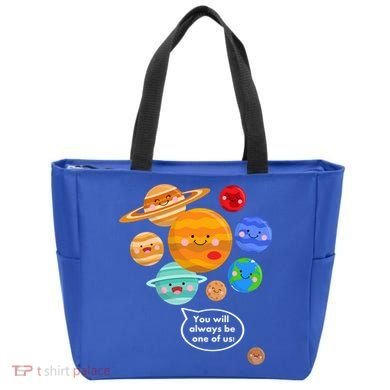 Pluto Planegift Funny Cartoon Planets Never Forget Pluto Gift Tote Bag