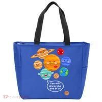 Pluto Planegift Funny Cartoon Planets Never Forget Pluto Gift Tote Bag thumb 0