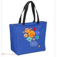 Pluto Planegift Funny Cartoon Planets Never Forget Pluto Gift Tote Bag thumb 2