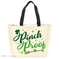 Pinch Proof Funny St Patrick's Day Holiday Tote Bag thumb 0