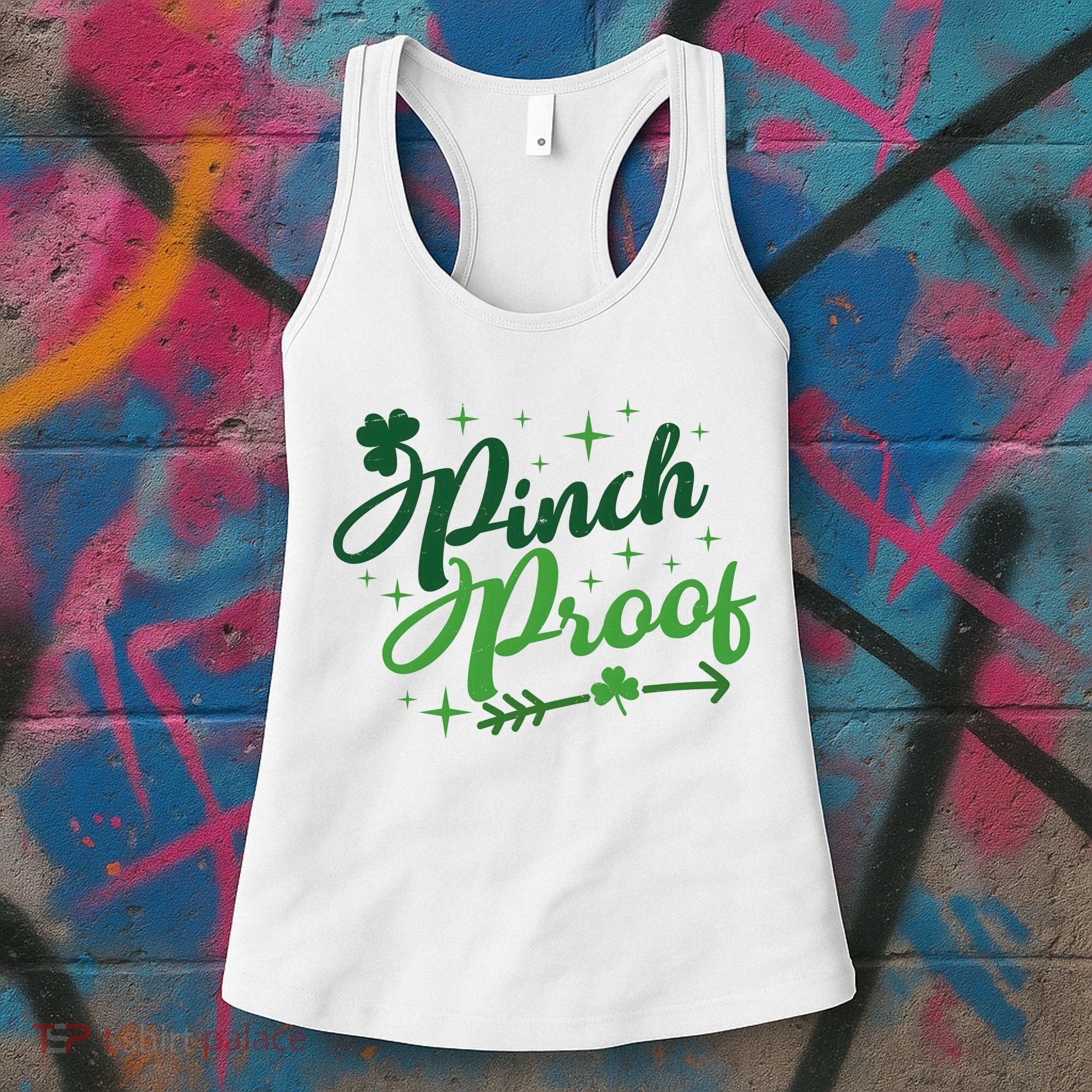Pinch Proof Funny St Patrick's Day Holiday Women's Tank Top