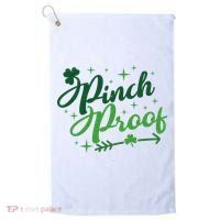 Pinch Proof Funny St Patrick's Day Holiday Golf Towel thumb 0