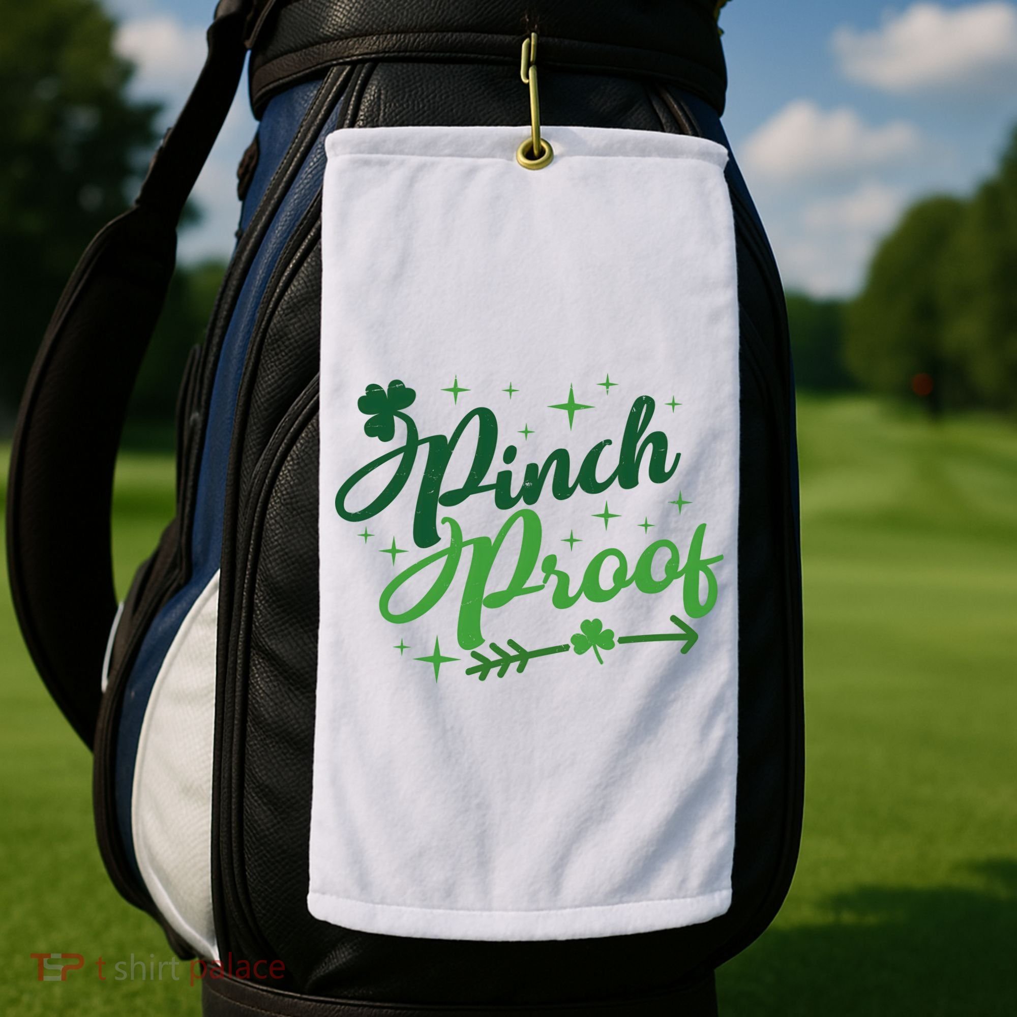 Pinch Proof Funny St Patrick's Day Holiday Golf Towel
