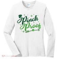 Pinch Proof Funny St Patrick's Day Holiday Women's Long Sleeve Shirt thumb 0