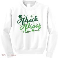 Pinch Proof Funny St Patrick's Day Holiday Kids Sweatshirt thumb 0
